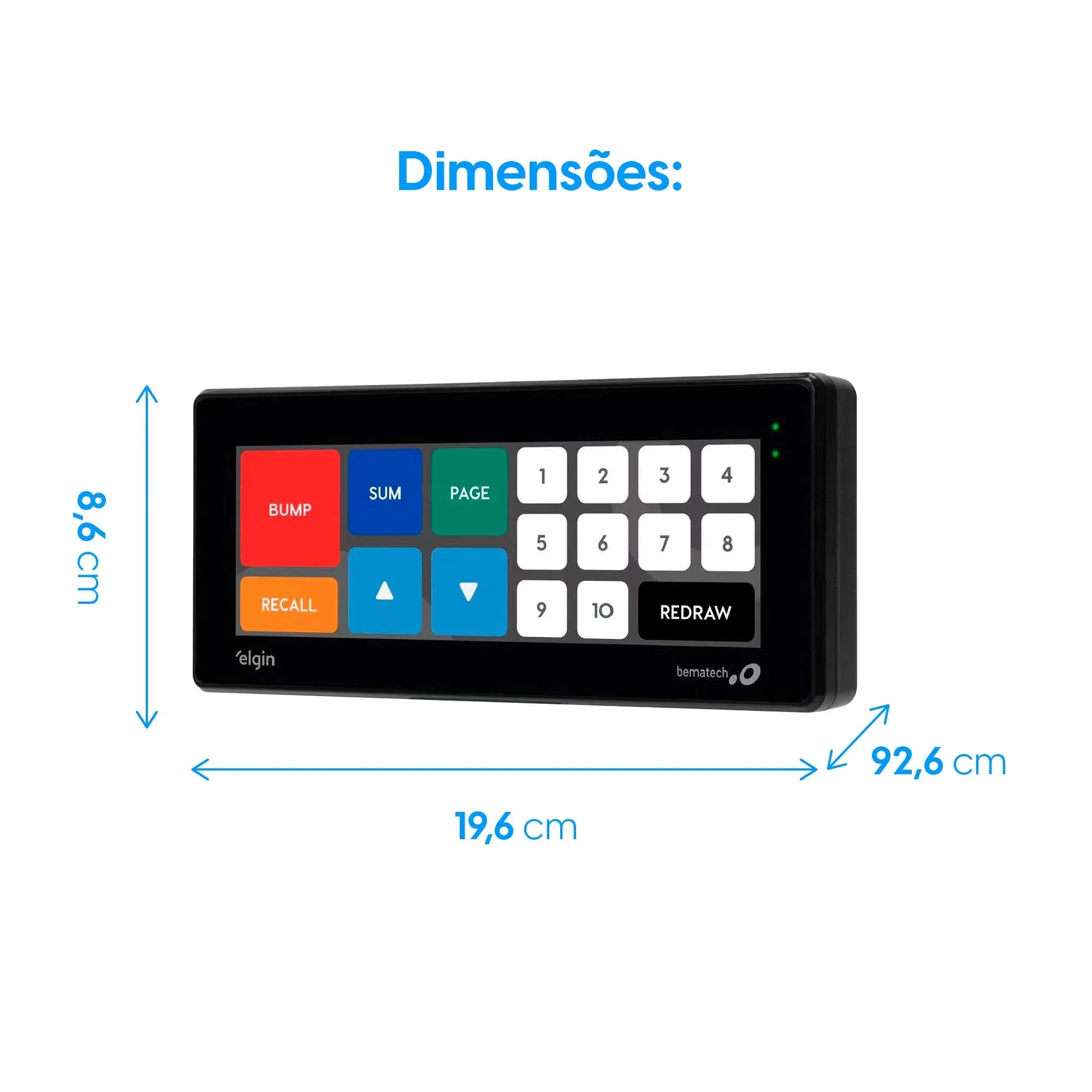 Teclado Touch Elgin Capacitivo para KDS KB900 PRO - 46KB900P0000