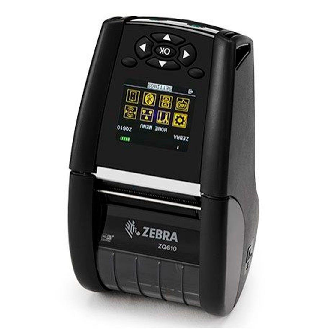Impressora de Etiqueta Zebra Portátil ZQ610 2POl 4,5PPS - ZQ61-AUWAL00-00i - Mega Market