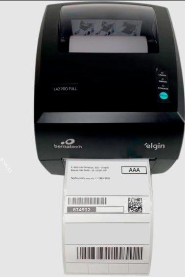 Impressora de Etiquetas Elgin L42 Pro Full - 46L42PUSEC00 - Mega Market
