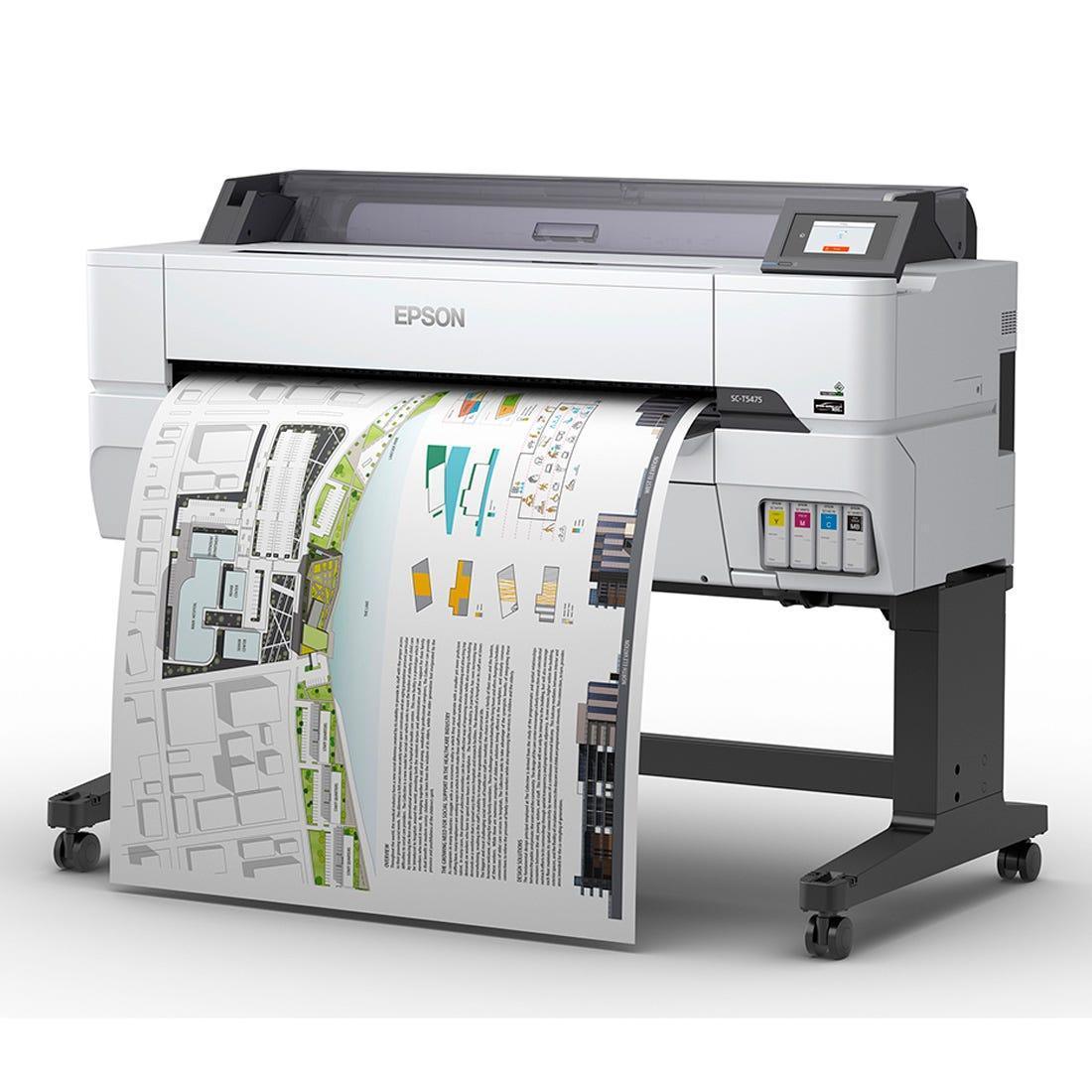 Impressora Plotter Epson SureColor T5475 36" - C11CJ56201 - Mega Market
