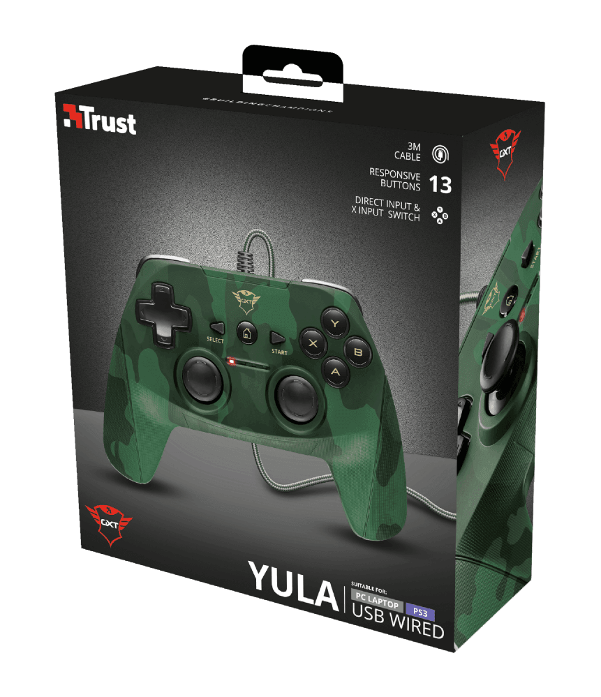 Joystick Gamer Trust XT 540 PC e PS3 Camuflado 23291i - Mega Market