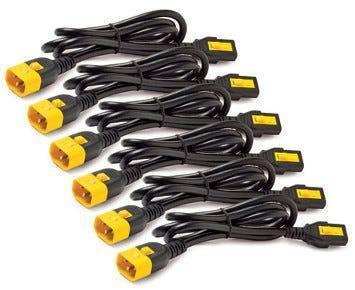 Kit Cabos de Alimentação APC Locking C13 a C14 1.8M - 6 unidades - AP8706S-WW - Mega Market