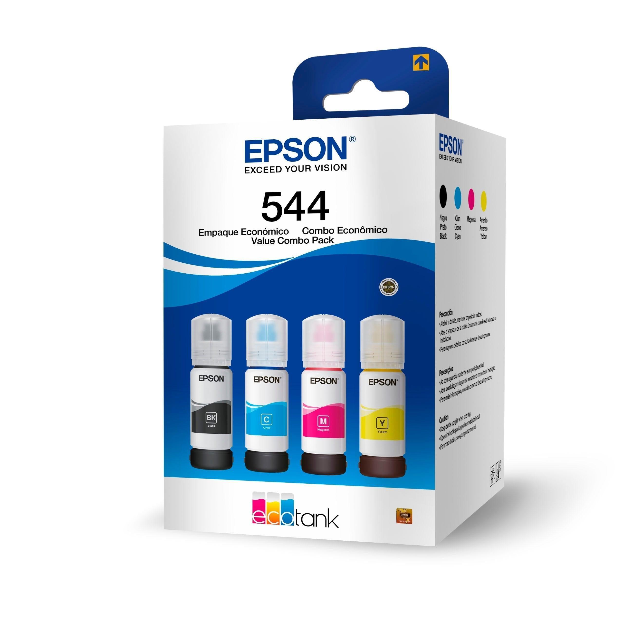 Kit Epson Refil de Tinta com 4 Cores - T544520-4P - Mega Market