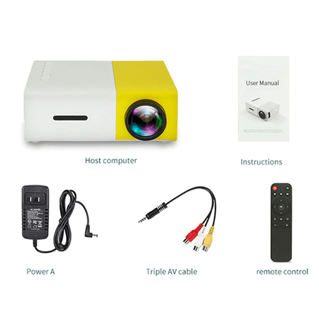 LitProjector® Mini Projetor Portátil LED HD - Mega Market