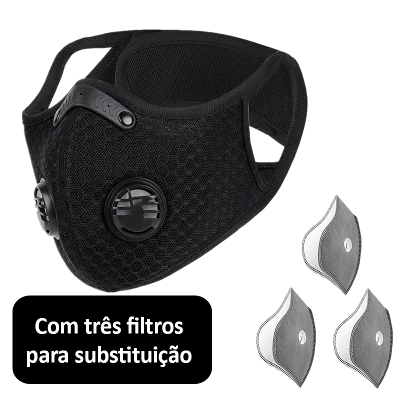 Máscara Esportiva com Filtro de Carvão Ativado Anti-Poluição (Corrida e Ciclismo) WestBiking® - Mega Market