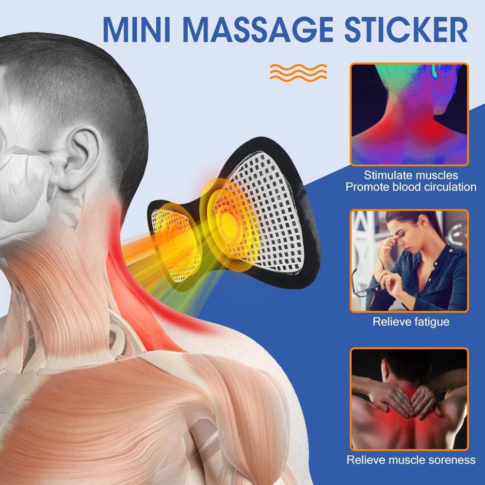 Massageador Eletrônico para Pescoço e Corpo MiniPulse 8 Modos - Mega Market