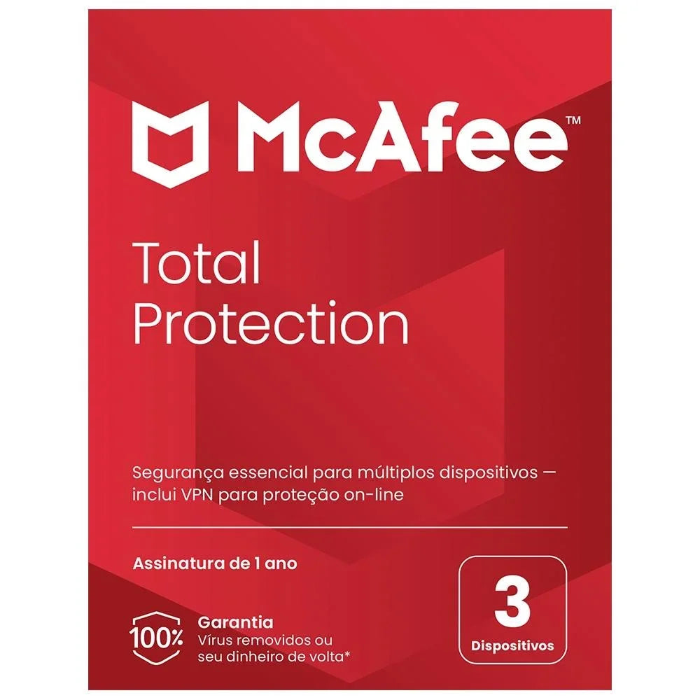 Total Protection McAfee 3 dispositivos 12 meses - MTP31BAM3MTI