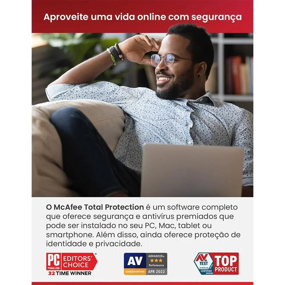 Total Protection McAfee 3 dispositivos 12 meses - MTP31BAM3MTI