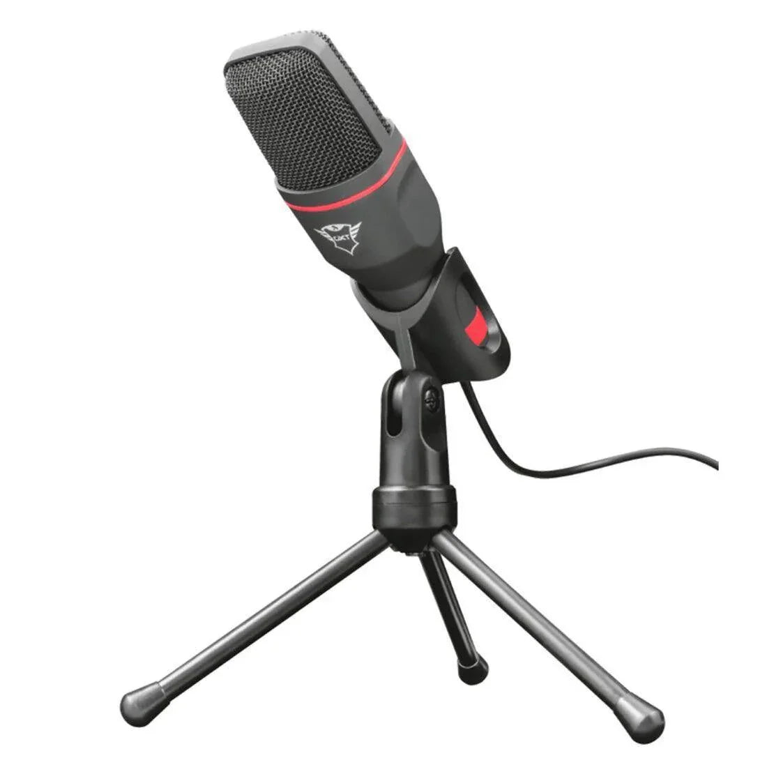 Microfone Gamer Trust GXT 212 Tripé Ajustável Red 23791i - Mega Market