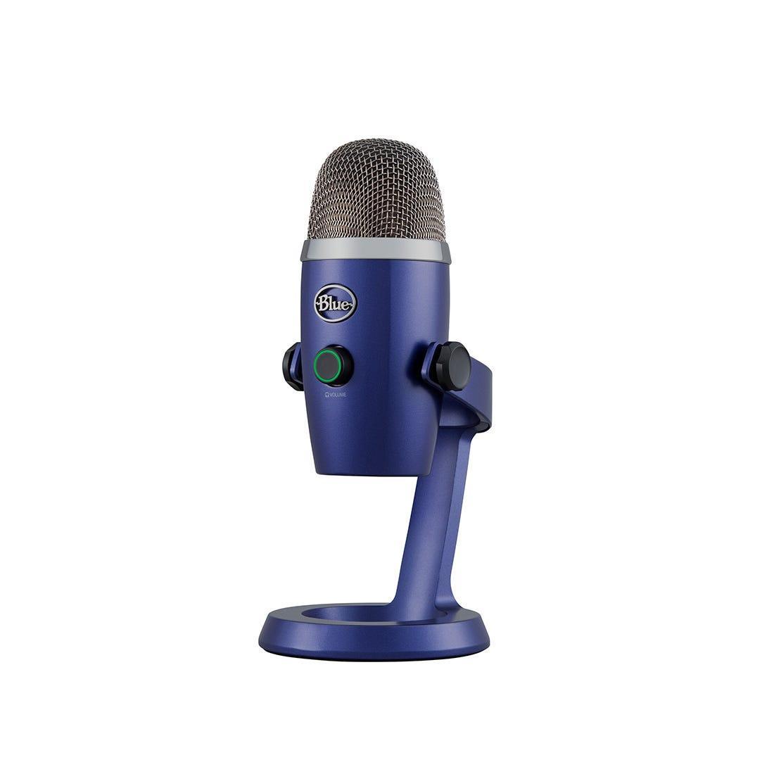 Microfone Logitech Blue Yeti Nano Azul USB 988-000089 - Mega Market