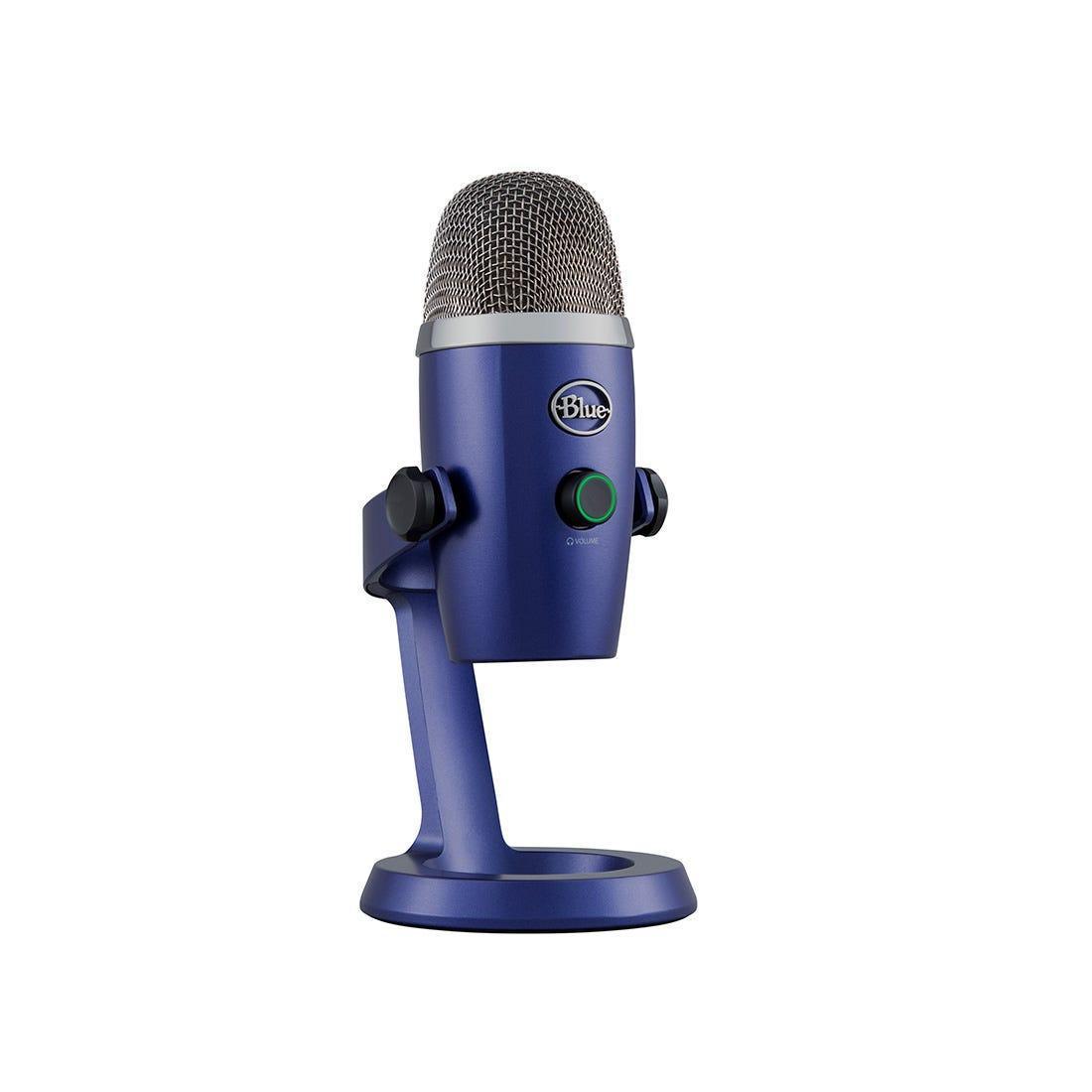 Microfone Logitech Blue Yeti Nano Azul USB 988-000089 - Mega Market