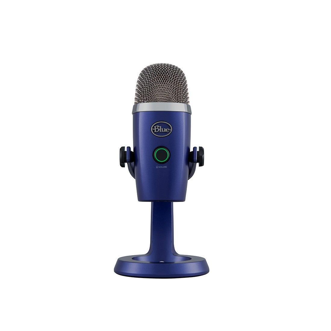 Microfone Logitech Blue Yeti Nano Azul USB 988-000089 - Mega Market