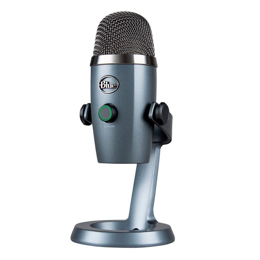 Microfone Logitech Blue Yeti Nano Cinza USB 988-000088 - Mega Market