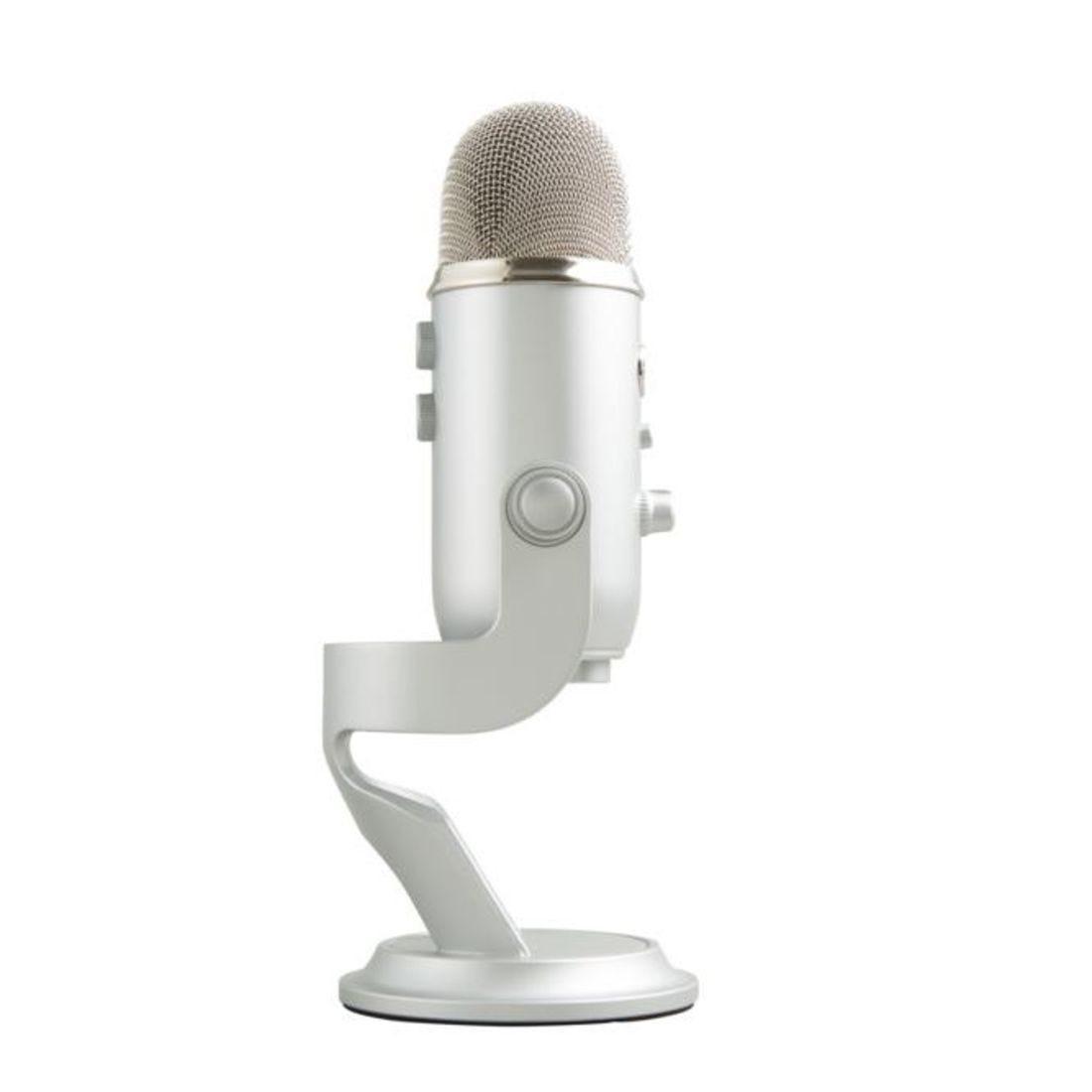 Microfone Logitech Blue Yeti Prata usb 988-000103 - Mega Market
