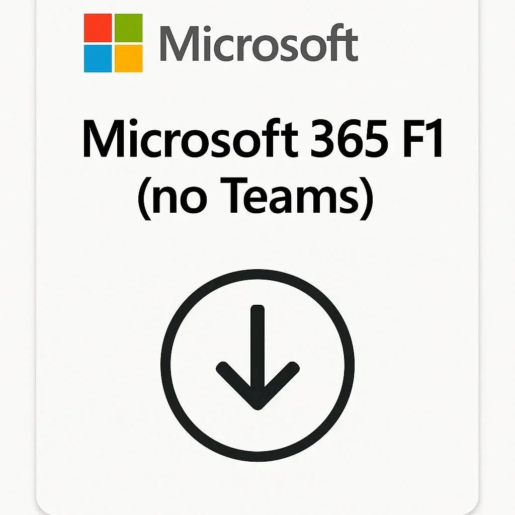 Microsoft 365 F1 (No Teams) 1 Ano CSP CFQ7TTC0MBMD02T Mega Market