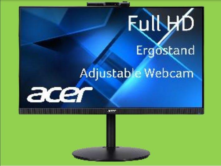 Monitor Acer CB242Y 23.8'' VGA HDMI DP Webcam UM.QB2AA.D02 - Mega Market