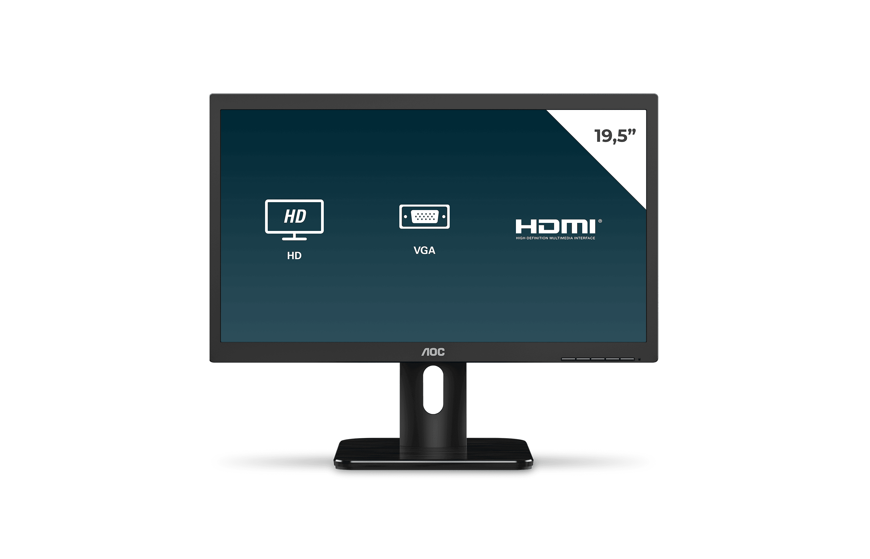 Monitor AOC 19,5" LED 60Hz HD+ VGA/HDMI 20E1H - Mega Market