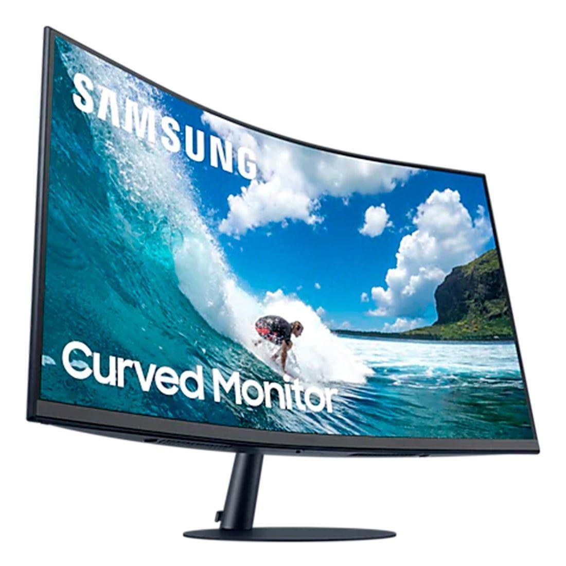 Monitor Curvo Samsung 32" FHD - LC32T550FDLXZD - Mega Market