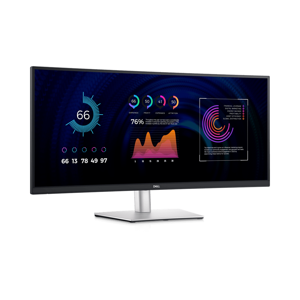 Monitor Dell CSG P3424WE 34" UtraSharp com Hub USB-C - 210-BGZQ - Mega Market