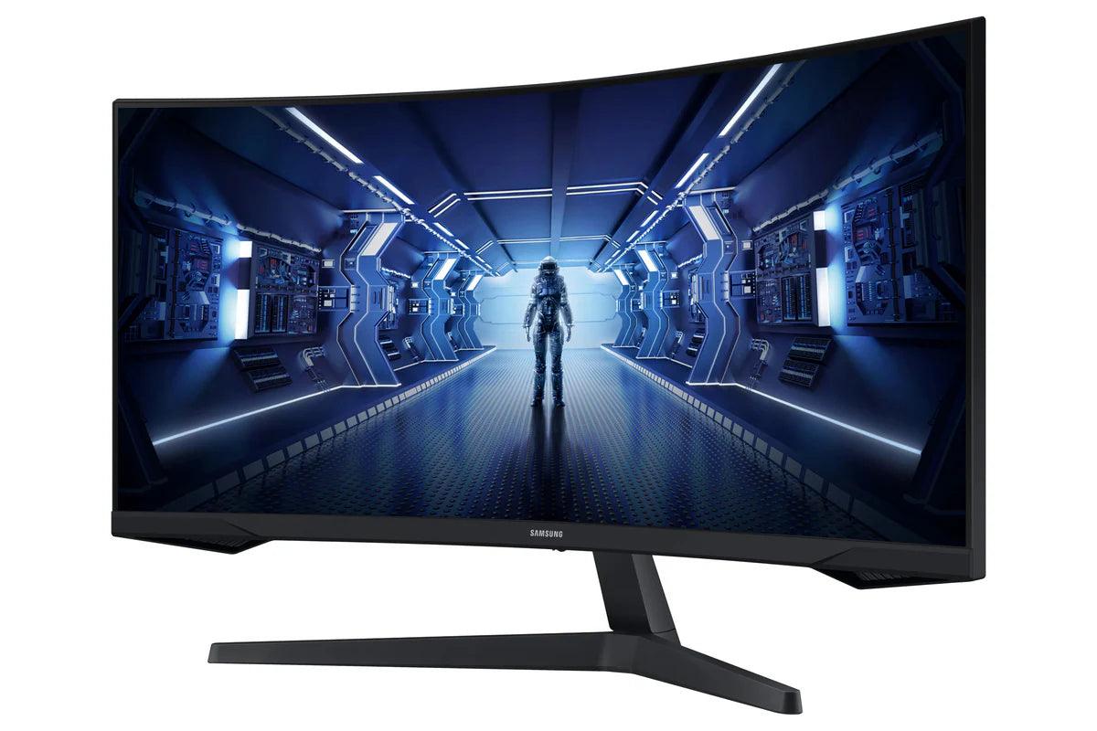 Monitor Gamer Samsung Curvo 34" QHD 165Hz 1ms - LC34G55TWWLMZD - Mega Market
