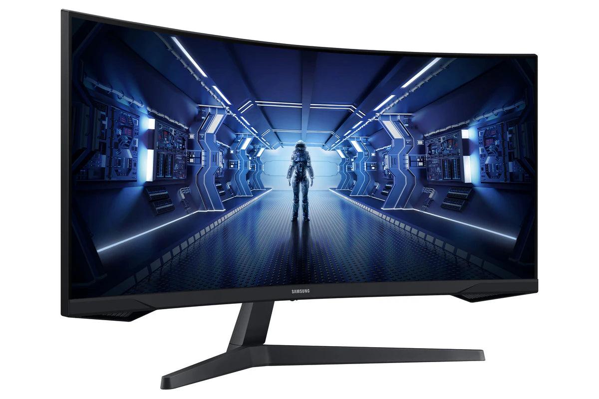 Monitor Gamer Samsung Curvo 34" QHD 165Hz 1ms - LC34G55TWWLMZD - Mega Market