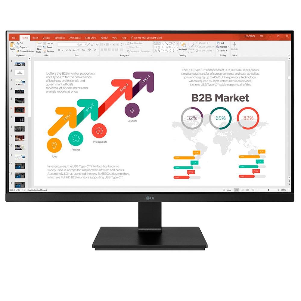 Monitor LG 23,8" 75Hz 5ms HDMI Displayport - 24BN650U-B - Mega Market