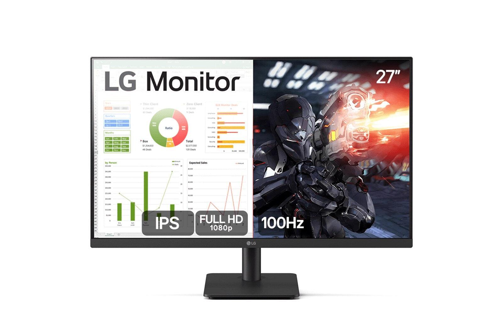 Monitor LG 27" Gamer 100Hz 5ms FHD - 27MS500-B.AWZM - Mega Market