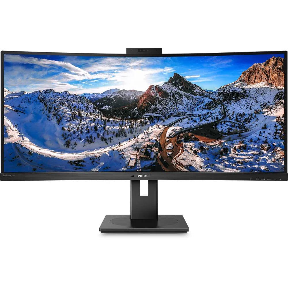 Monitor Philips 34'' Hello Webcam USB-C - 346P1CRH - Mega Market