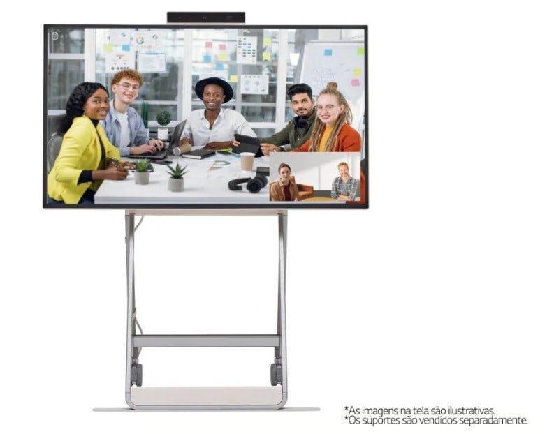 Monitor Profissional LG One Quick Flex Touch 43" para Videoconferência - 43HT3WJ-B.AWZZ - Mega Market