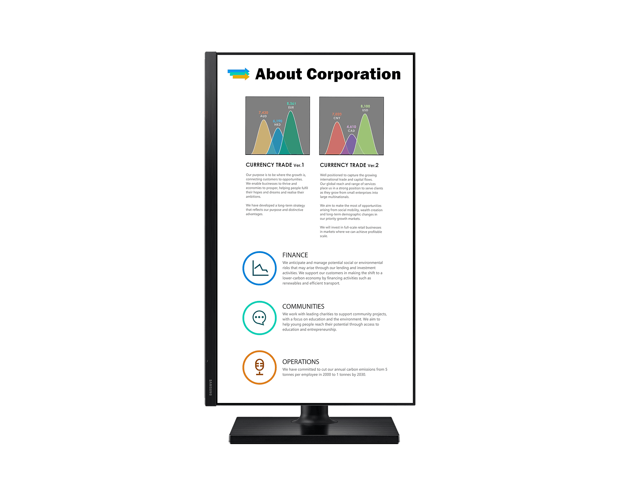 Monitor Samsung 24" FHD IPS 75Hz 5ms Pivot - LF24T450FQLMZD - Mega Market