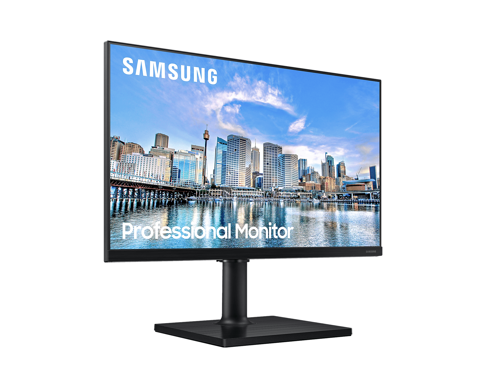 Monitor Samsung 24" FHD IPS 75Hz 5ms Pivot - LF24T450FQLMZD - Mega Market
