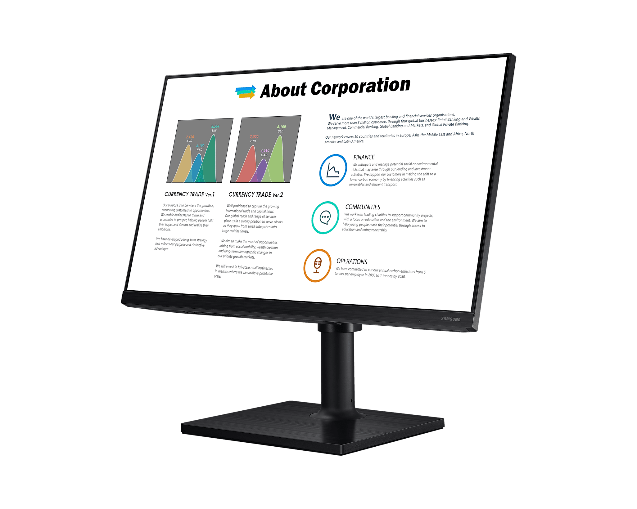 Monitor Samsung 24" FHD IPS 75Hz 5ms Pivot - LF24T450FQLMZD - Mega Market