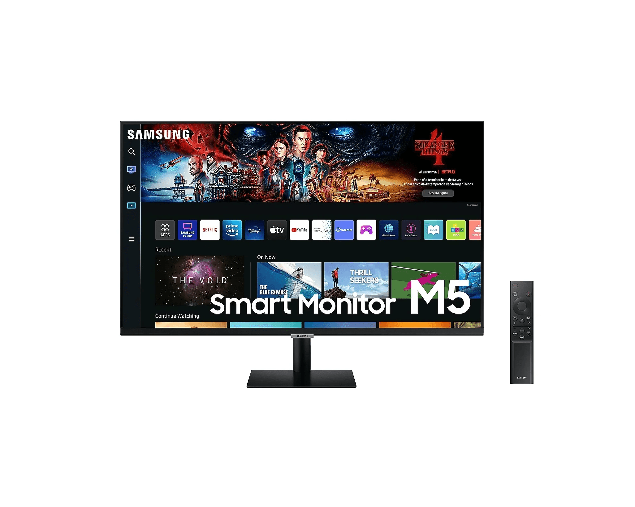 Monitor Smart Samsung M5 27" FHD - LS27BM500ELXZD - Mega Market