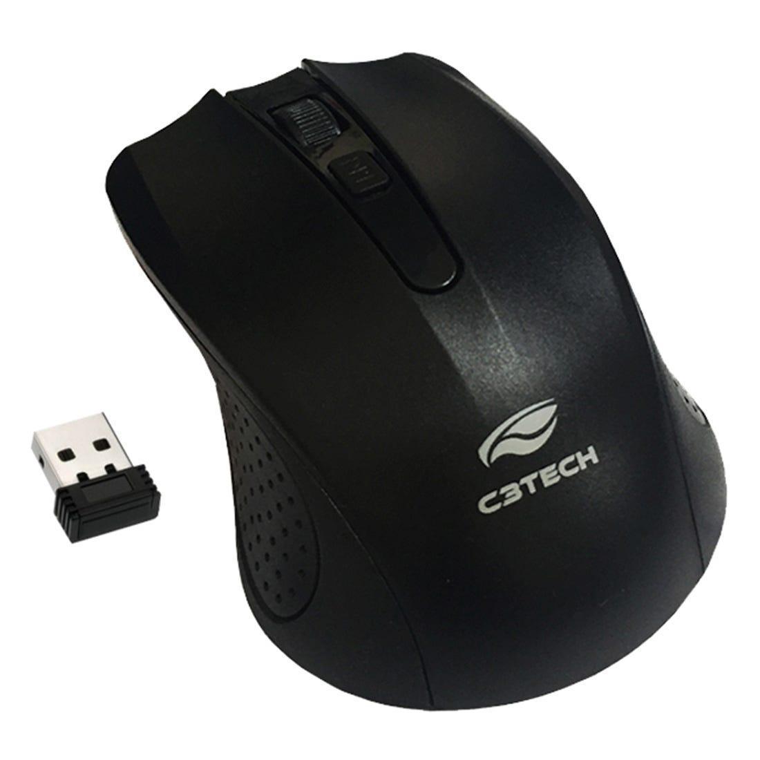 Mouse C3 Tech S/Fio RC Nano Black M-W20BK - Mega Market