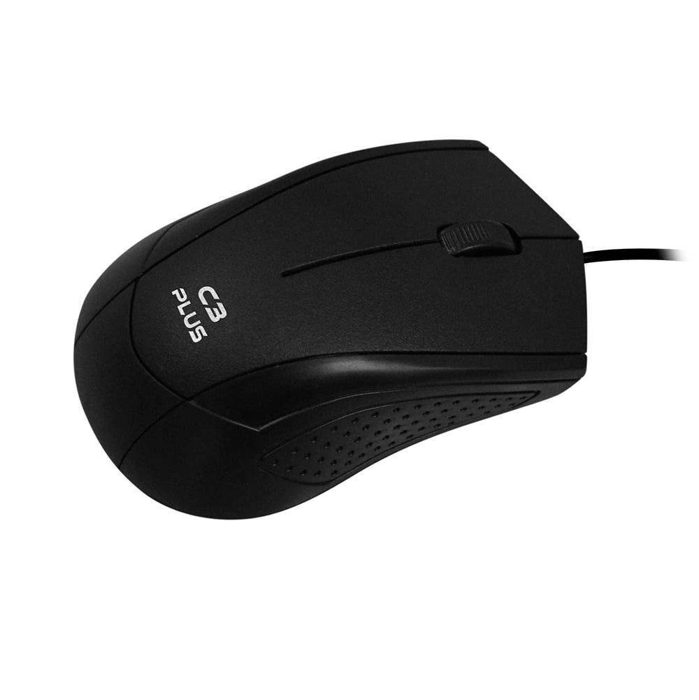 Mouse C3 Tech USB 3B 1000 DPI Black MS-27BK - Mega Market