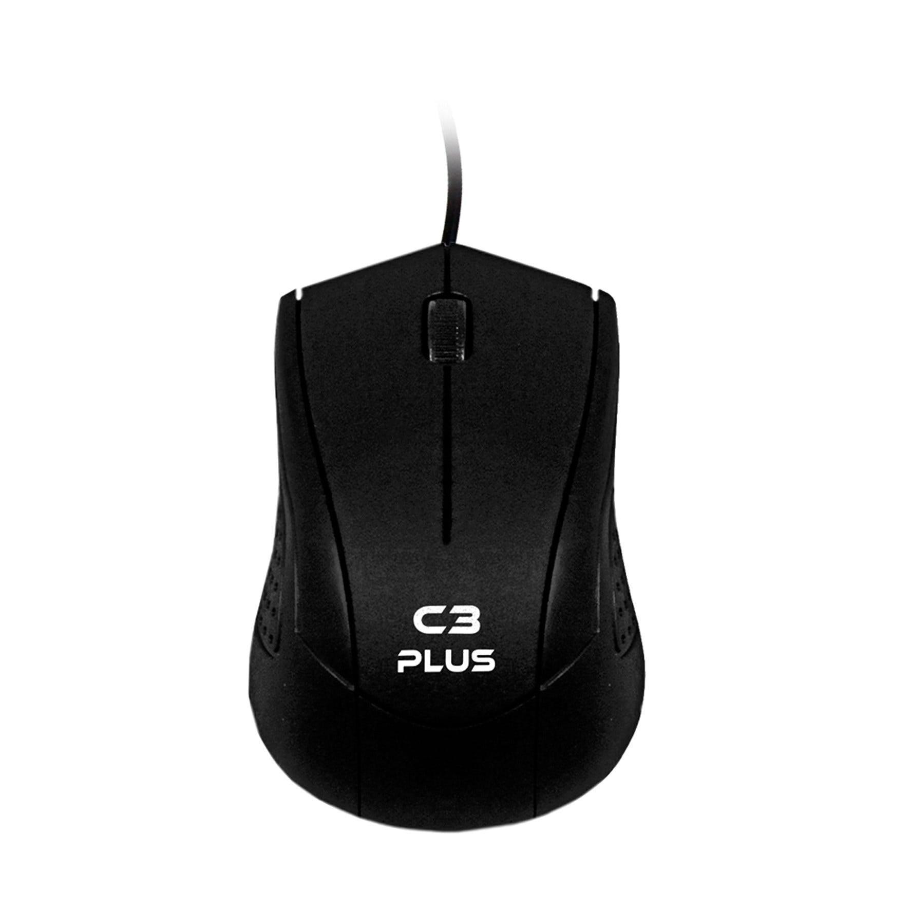Mouse C3 Tech USB 3B 1000 DPI Black MS-27BK - Mega Market