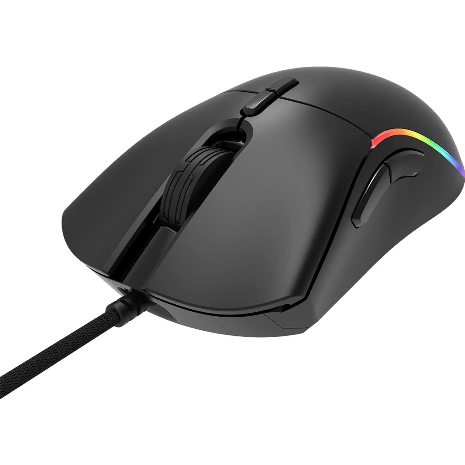 Mouse Gamer AOC 12000DPI RGB Ajuste De Peso - GM310B/FG - Mega Market