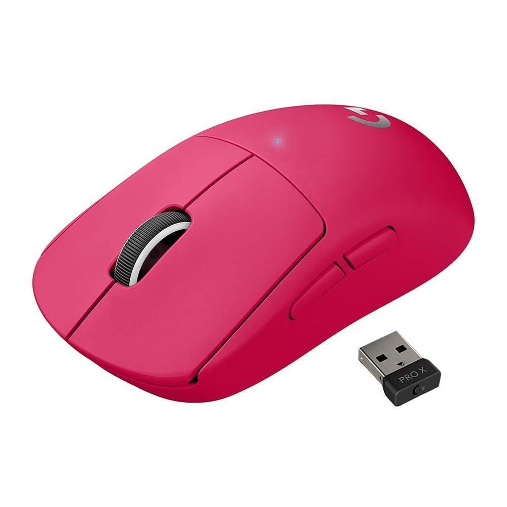 Mouse Gamer Logitech G Pro X Superlight Magenta 910-005955-V - Mega Market