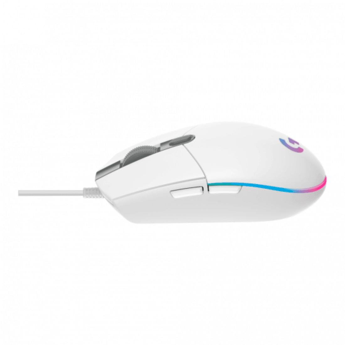 Mouse Gamer Logitech G203 Branco Lightsync USB 910-005794 - Mega Market