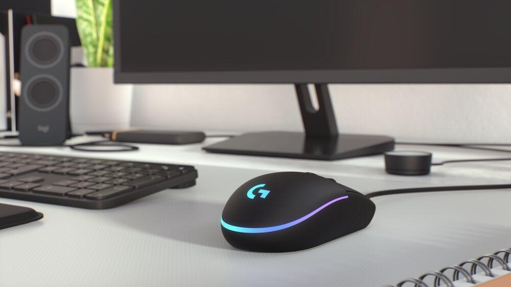 Mouse Gamer Logitech G203 Preto Lightsync USB 910-005793 - Mega Market