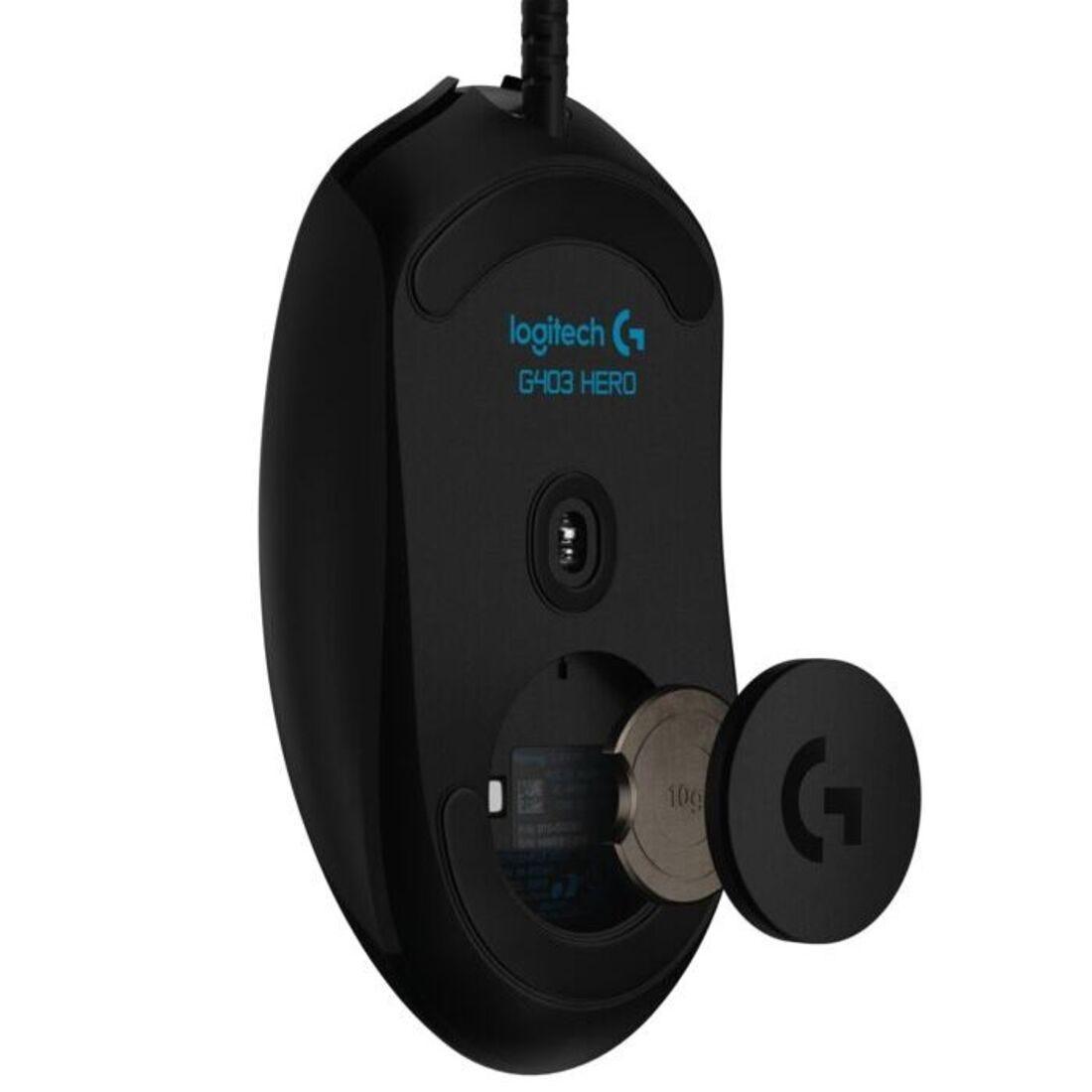 Mouse Gamer Logitech G403 Preto Hero USB 910-005631-V - Mega Market