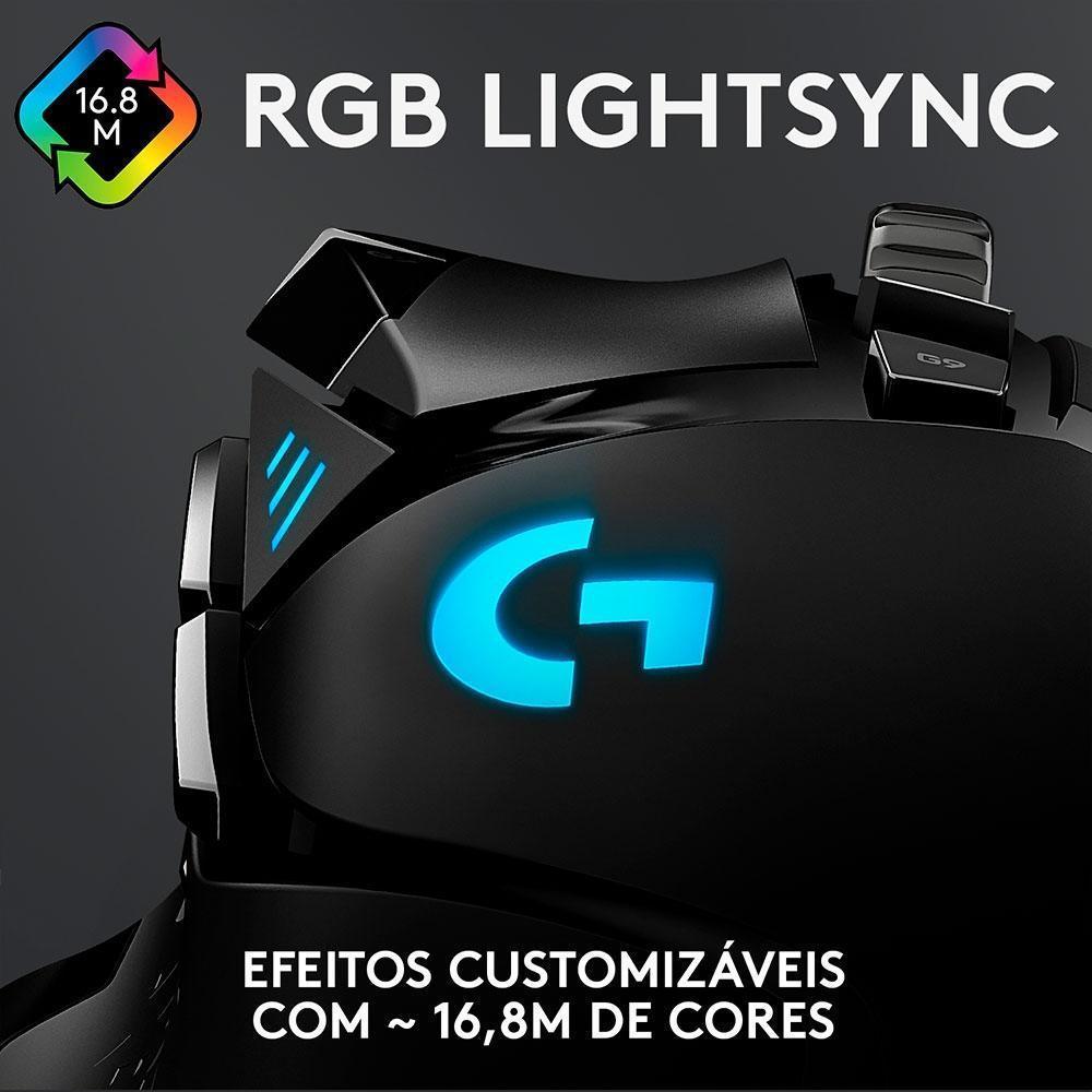 Mouse Gamer Logitech G502 Preto Hero USB - 910-005550-C - Mega Market