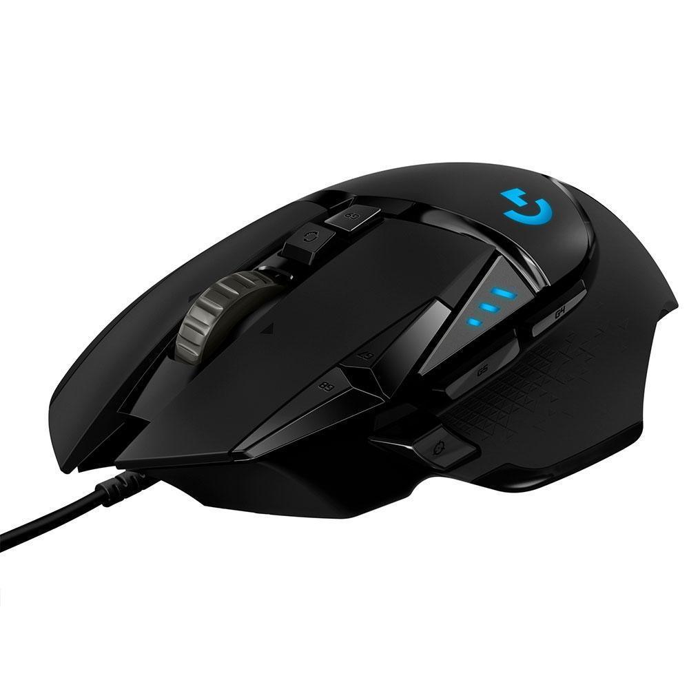 Mouse Gamer Logitech G502 Preto Hero USB - 910-005550-C - Mega Market