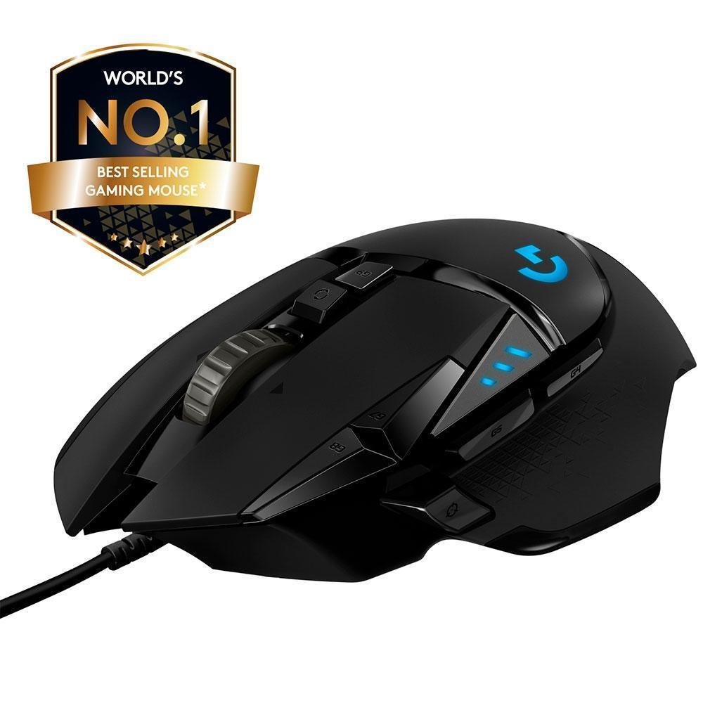 Mouse Gamer Logitech G502 Preto Hero USB - 910-005550-C - Mega Market
