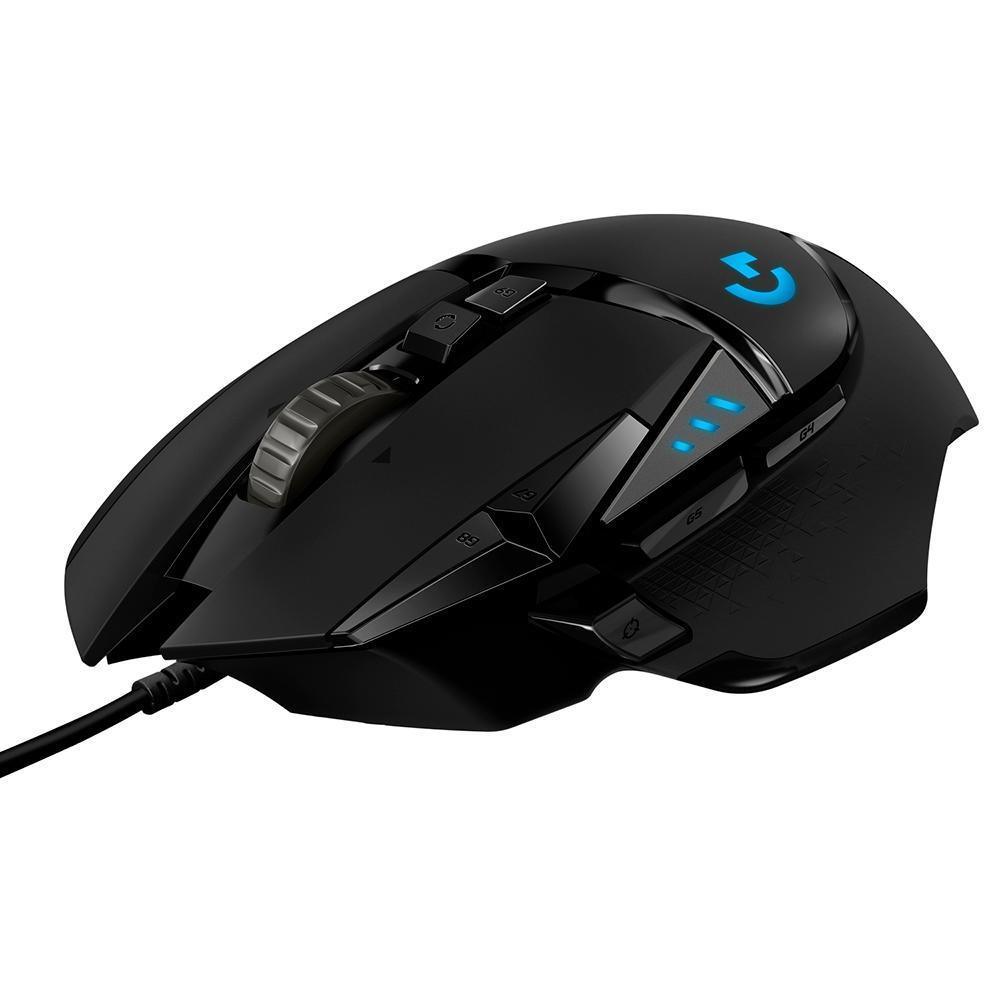 Mouse Gamer Logitech G502 Preto Hero USB - 910-005550-C - Mega Market