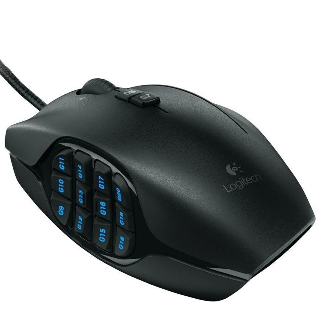 Mouse Gamer Logitech G600 MMO Preto USB 910-003879 - Mega Market