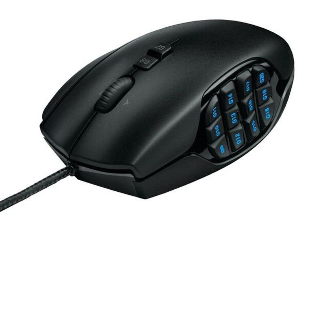 Mouse Gamer Logitech G600 MMO Preto USB 910-003879 - Mega Market
