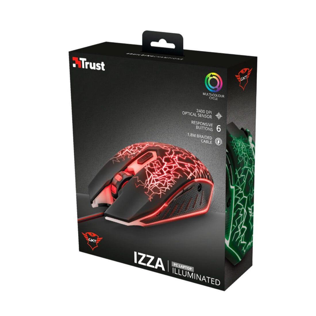 Mouse Gamer Trust GXT 105 Izza LED 21683i - Mega Market