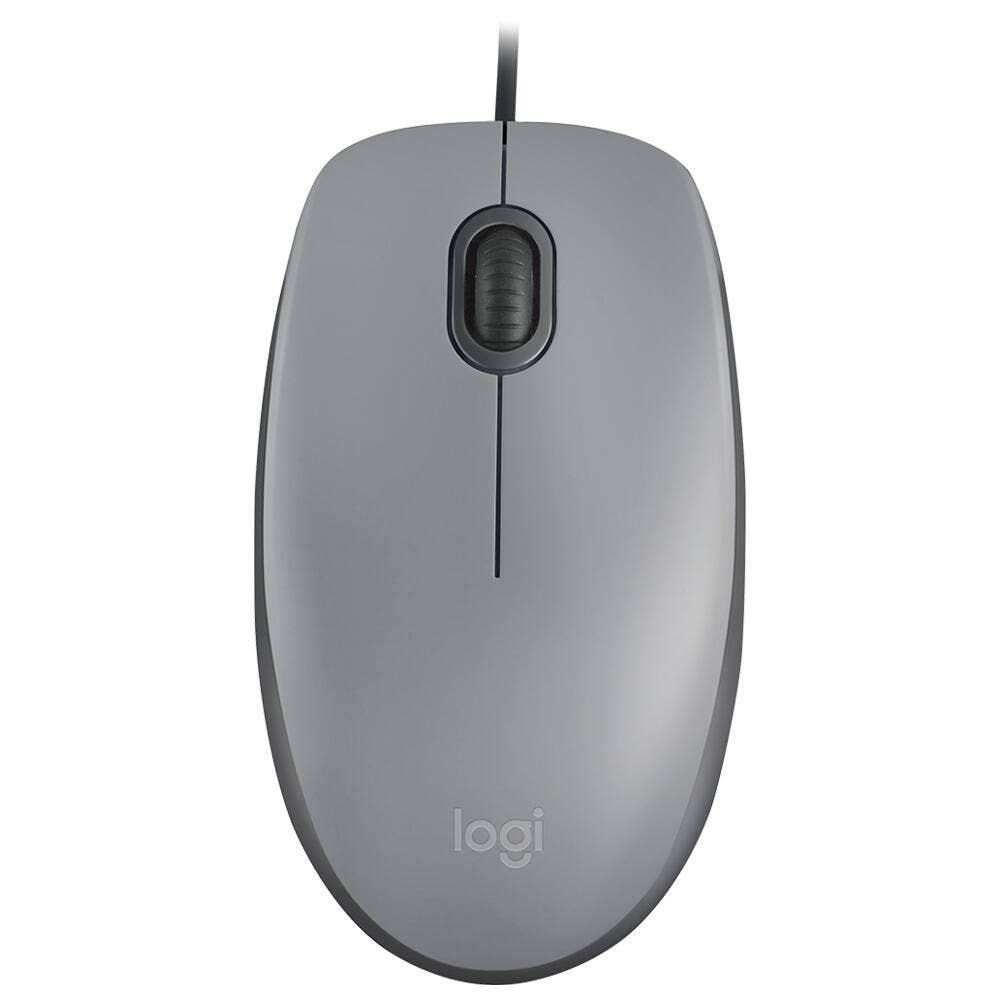 Mouse Logitech com Fio USB M110 Cinza - 910-006757 - Mega Market