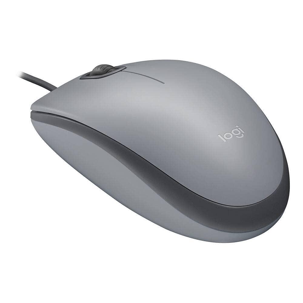 Mouse Logitech com Fio USB M110 Cinza - 910-006757 - Mega Market